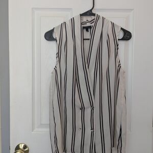 63. Striped Sleeveless Women's Top